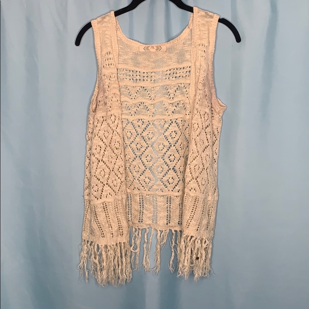 sleeveless cardigan